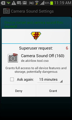 Làm thế nào để tắt âm thanh chụp ảnh trên Android?