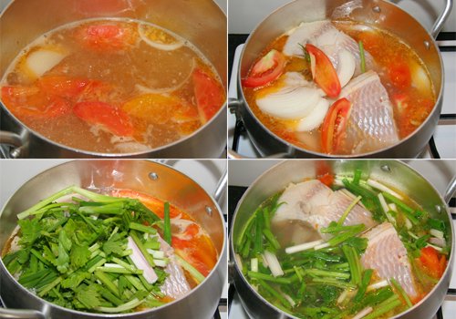 Cách nấu canh chua cá diêu hồng