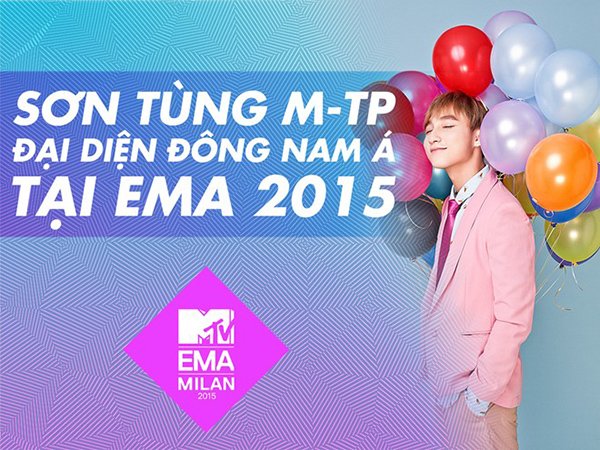 Sơn Tùng M-TP chiến thắng vòng ĐNÁ tại MTV EMA 2015