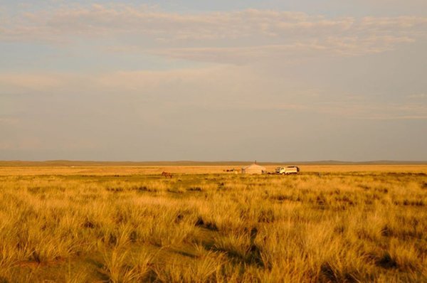 Khung cảnh mùa thu bình yên trên thảo nguyên Mông Cổ