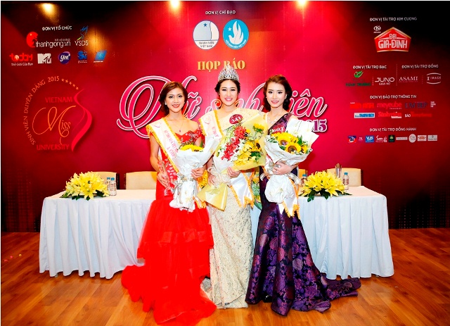 Đặng Mỹ Huyền đăng quang “Nữ sinh viên Việt Nam duyên dáng 2015”