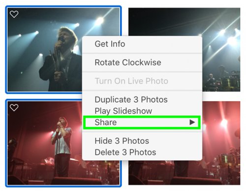 Cách chia sẻ hình ảnh lên Facebook, Twitter qua Apple Photos