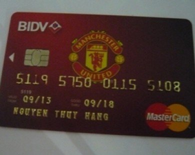 Ra mắt thẻ ghi nợ quốc tế BIDV Manchester United