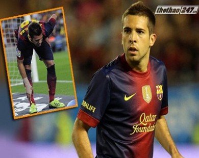 Barca mất Jordi Alba 6 tuần vì chấn thương