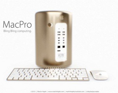 Chiêm ngưỡng Mac Pro 2013 phiên bản vàng