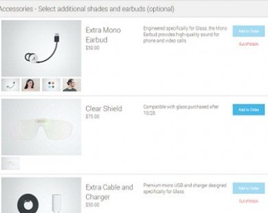 Chợ phụ kiện dành riêng cho Google Glass