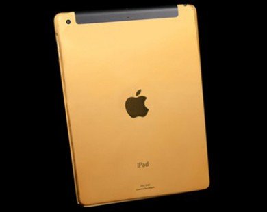 Long lanh iPad mạ vàng 24K
