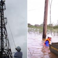 Các nhà mạng gia cố cột thu sóng đối phó siêu bão Haiyan