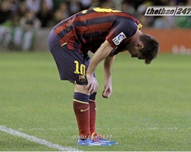 Messi dính chấn thương gân kheo