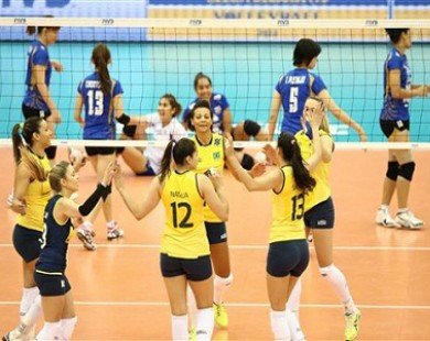 Giải bóng chuyền nữ World Grand Champipons Cup: Brazil vùi dập Thái Lan