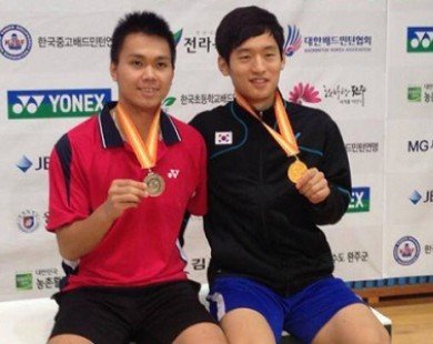 Giải cầu lông trẻ Hàn Quốc mở rộng: Cao Cường giành HCB