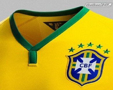 Brazil ra mắt áo đấu World Cup 2014