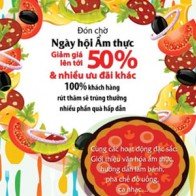 Royal City mở ngày hội ẩm thực giảm giá đến 50%.