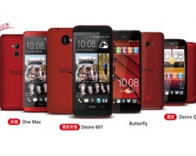Rò rỉ HTC One Max phiên bản màu đỏ tại Đài Loan