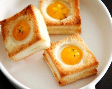 10 phút làm 2 món bánh mỳ trứng ngon cho bữa sáng