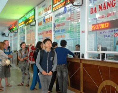 Đà Nẵng: Vé xe tết tăng tới 60%