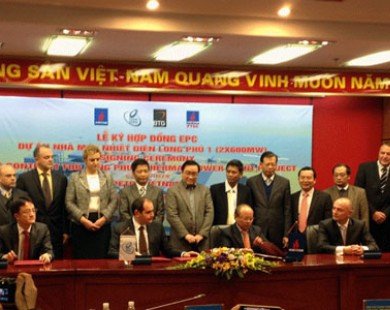 Ký hợp đồng EPC xây Nhà máy Nhiệt điện Long Phú 1