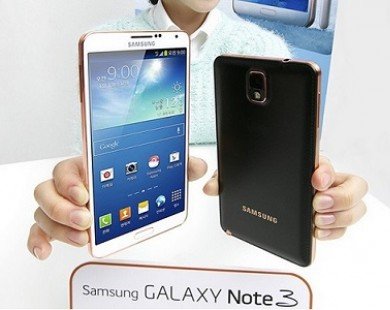 Lộ diện Samsung Galaxy Note 3 phiên bản vàng sâm panh