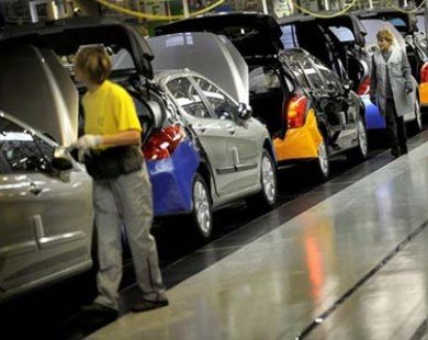 Thị trường ôtô Pháp xuống mức thấp nhất trong 15 năm