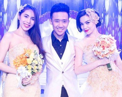 Lâm Chi Khanh, Hà Hồ, Thủy Tiên mặc áo cô dâu chờ đám cưới