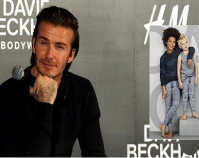 Beckham thiết kế đồ trẻ em kiếm thêm thu nhập
