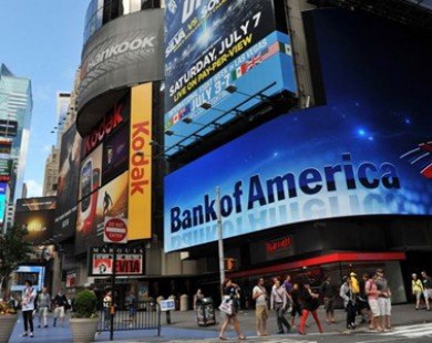 Bank of America thu lợi nhuận khổng lồ trong quý 4/2013