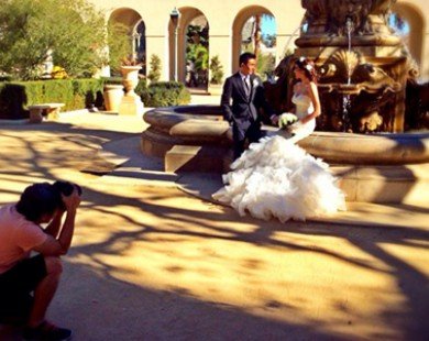Ngọc Quyên hé lộ hậu trường chụp ảnh cưới