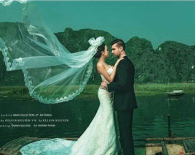 Mỹ nhân Việt Nam và bộ ảnh cưới tuyệt đẹp với sao Hà Lan