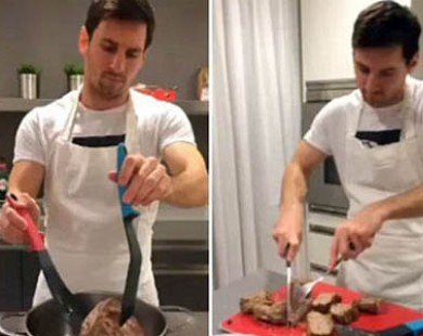 Lionel Messi nấu ăn ngon chẳng kém đầu bếp