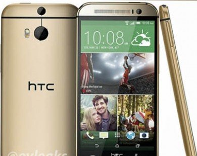 HTC M8 rực rỡ với phiên bản vàng champange
