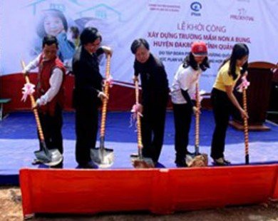 Quảng Trị: Xây dựng trường mầm non cho trẻ em xã miền núi
