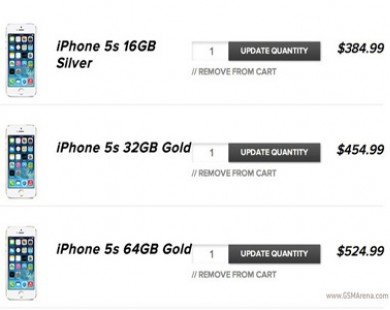 iPhone 5S giá hạ còn 8 triệu đồng tại Mỹ