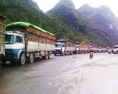Hàng ngàn xe dưa hấu chết dí tại cửa khẩu Tân Thanh