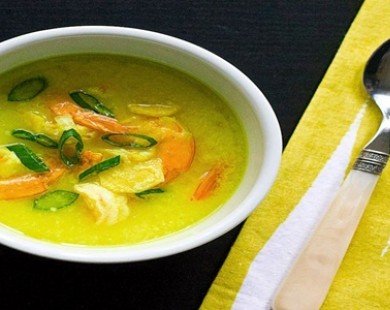 Công thức đơn giản nhất cho món súp tôm cốt dừa
