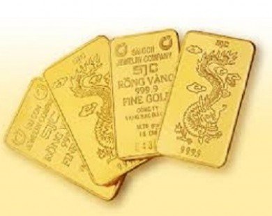 Phiên đầu tuần: Vàng tăng giá hơn 100.000 đồng/lượng