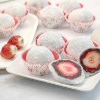 Bánh mochi dâu tây - nét tinh tế ẩm thực Nhật