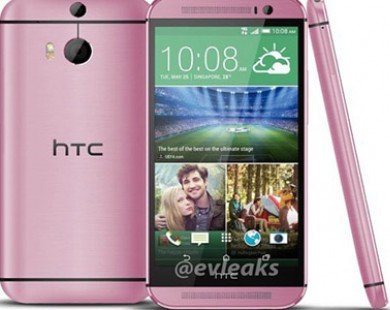 HTC One M8 sắp có thêm bản màu hồng điệu đà