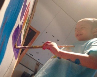 Child artist inspires with painting showcase