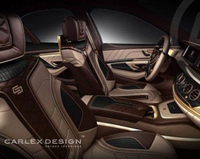 Mercedes-Benz S-Class với nội thất mạ vàng