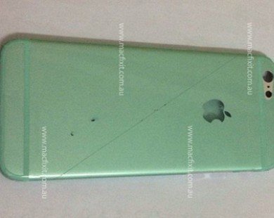 Hình ảnh vỏ sau của iPhone 6 với logo Apple rò rỉ
