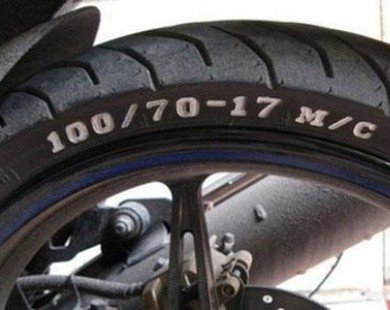 Ký hiệu trên lốp xe máy nói lên điều gì?