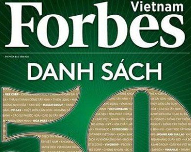 Forbes công bố 50 công ty niêm yết tốt nhất Việt Nam