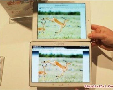 Galaxy Tab S đối đầu với iPad Air và iPad Mini