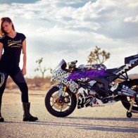 Nữ biker Mỹ chuẩn bị trình diễn mô tô mạo hiểm tại Hà Nội