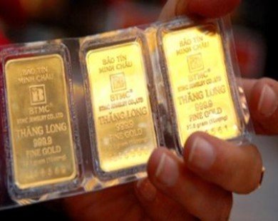 Giá vàng lên sát 37 triệu đồng/lượng