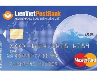 LienVietPostBank phát hành thẻ ghi nợ quốc tế MasterCard