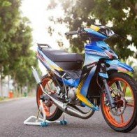 Yamaha Z độ hiệu ứng gân hoa hồng của biker Sóc Trăng