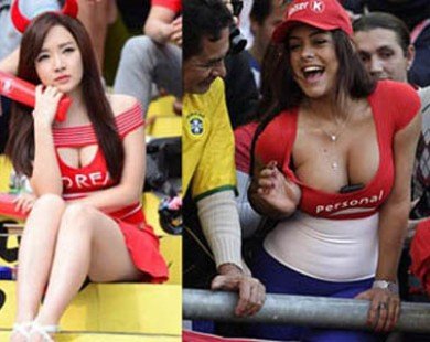 Thời trang nóng bỏng của các nữ cổ động viên World Cup