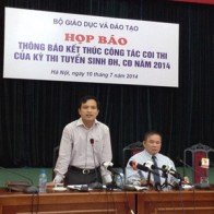 Năm 2015 chưa có một kỳ thi chung quốc gia