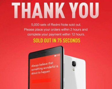Xiaomi bán 5.000 chiếc smartphone trong 75 giây ở Singapore